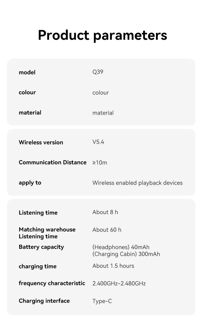 Bluetooth Headphones Wireless Earphones Bass Stereo Sport Headphone Headset with Mic Audifonos  Fit iOS Android Ideal