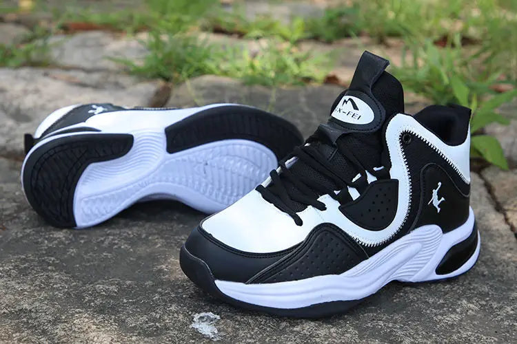Men's High-Top Basketball Shoes New Wear-Resistant Sports Sneakers Athletic Outdoor Casual Training Boots