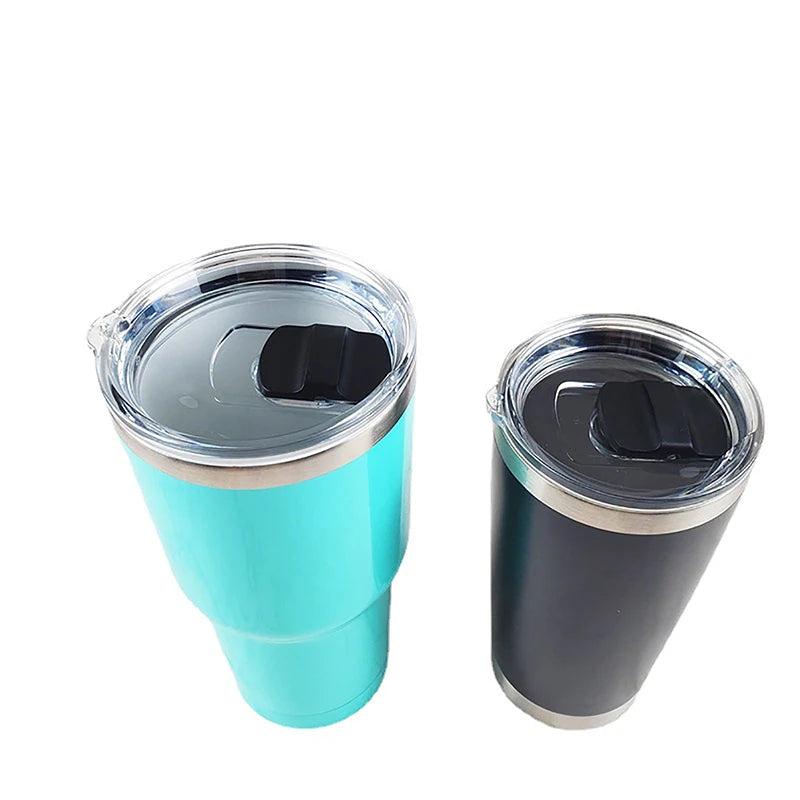 Round Plastic Cup Lid for 20oz 30oz Coffee Mugs Water Thermos Tumbler And Bottle Covers Universal Fit Thermal Lids