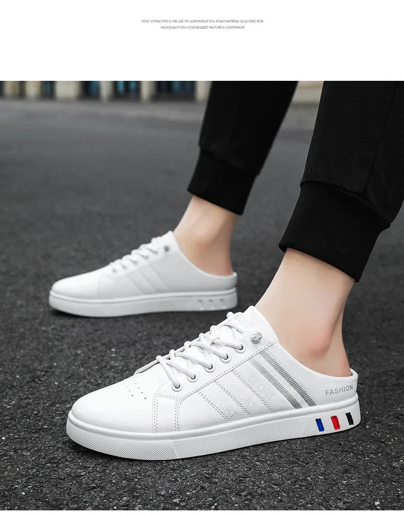 Summer Must-Haves High - End Men's Half Slippers, Fashion - Forward Flat Sneakers for Summer Designer Shoes Men