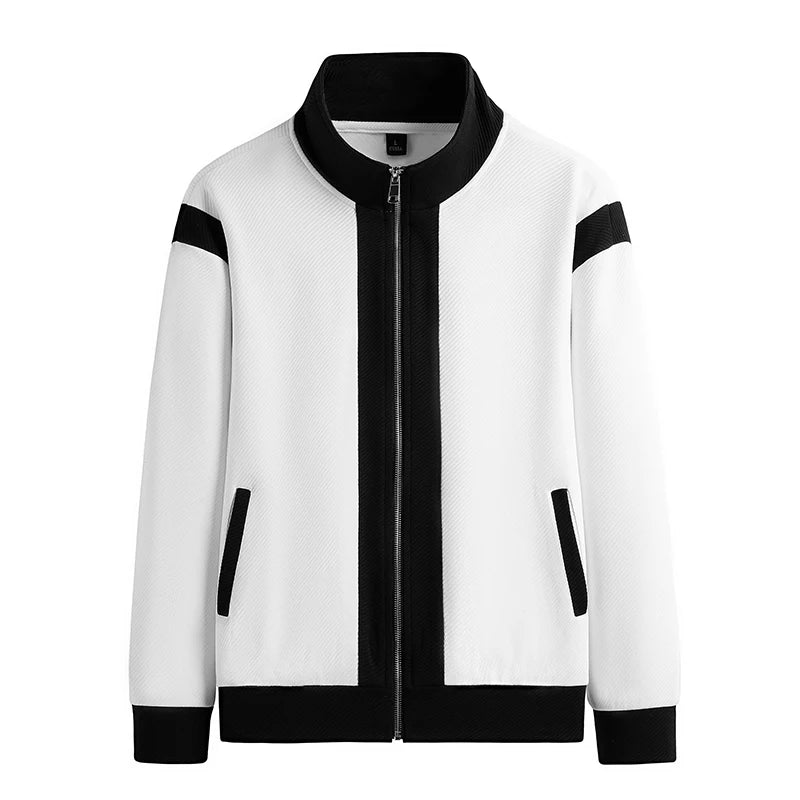 Men's Baseball Korean Sportswear Jogging Sets Suit Jacket and Trousers Two-piece Running Sets FashionPatchwork Quality Tracksuit