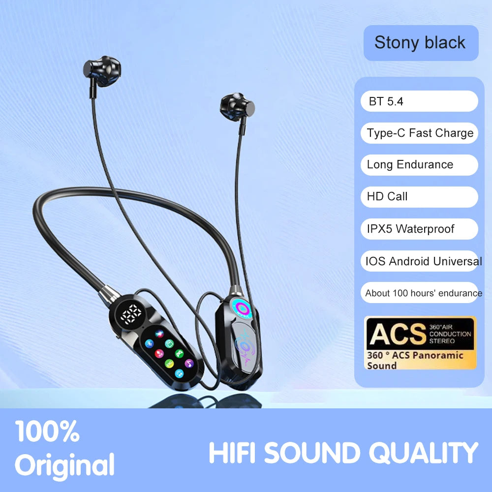 Wireless Bluetooth 5.4 Earbuds with LED Display HiFi Sound for Sports And Gaming - Headset