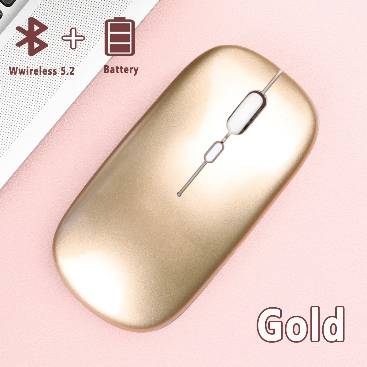Wireless Bluetooth Mouse for Laptop Computer Bluetooth(BT 5.0) Battery Portable Mouse for Laptop MacBook Computer Tablet PC