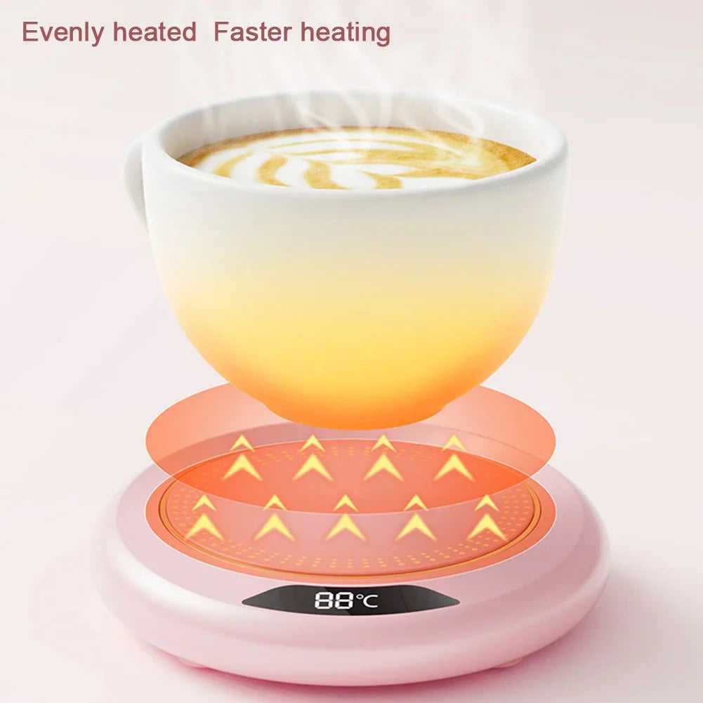 New USB Cup Warmer Coffee Mug Heating Coaster 3 Temperature Setting Thermostatic Hot Plate Milk Tea Water Heating Pad Cup Heater