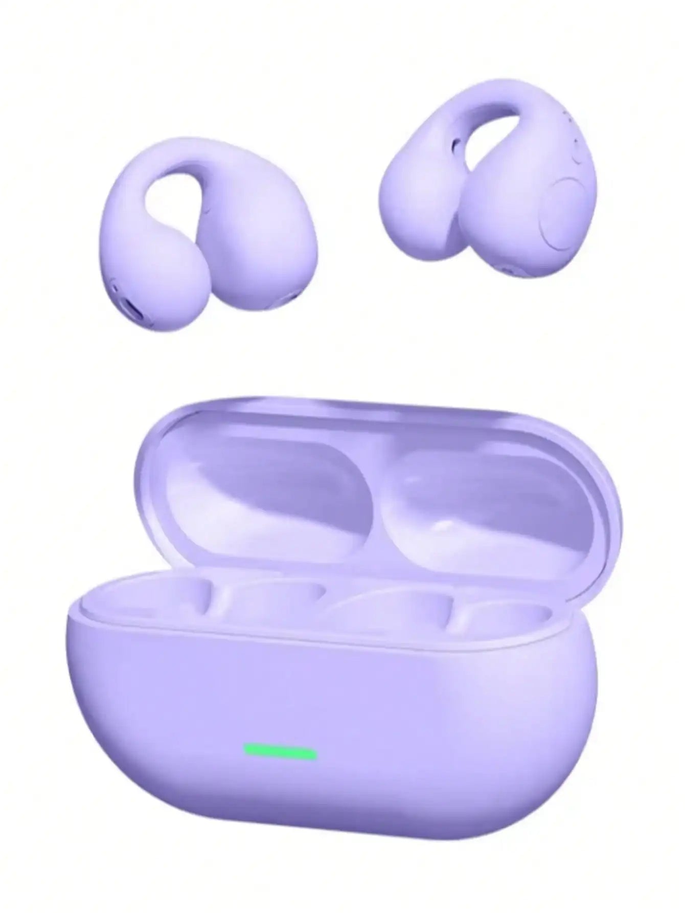 Bluetooth 5.3 Wireless Bone Conduction Headphones Clip Ear Music Noise Canceling Headset HD Call Sports Gaming Earphone