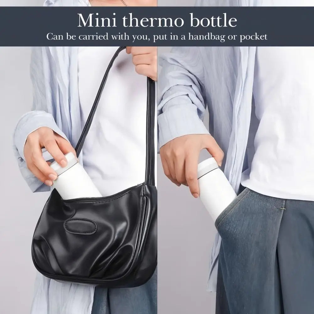 Creative Mini Thermos Cup 160ml Capacity Portable Pocket Thermos Travel Design Stainless Steel Water Cup For Coffee and Water