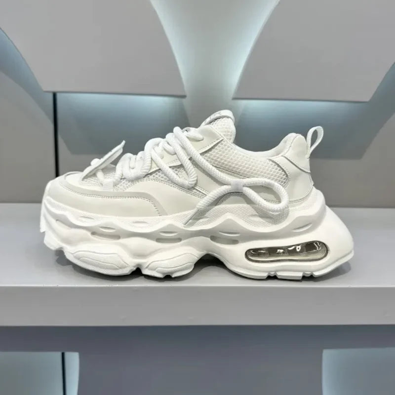 New Trendy Men's Shoes Thick Soled Tall Fashion Casual Shoes Comfortable Soft Soled Mountaineering Sports Shoes Sneakers Men