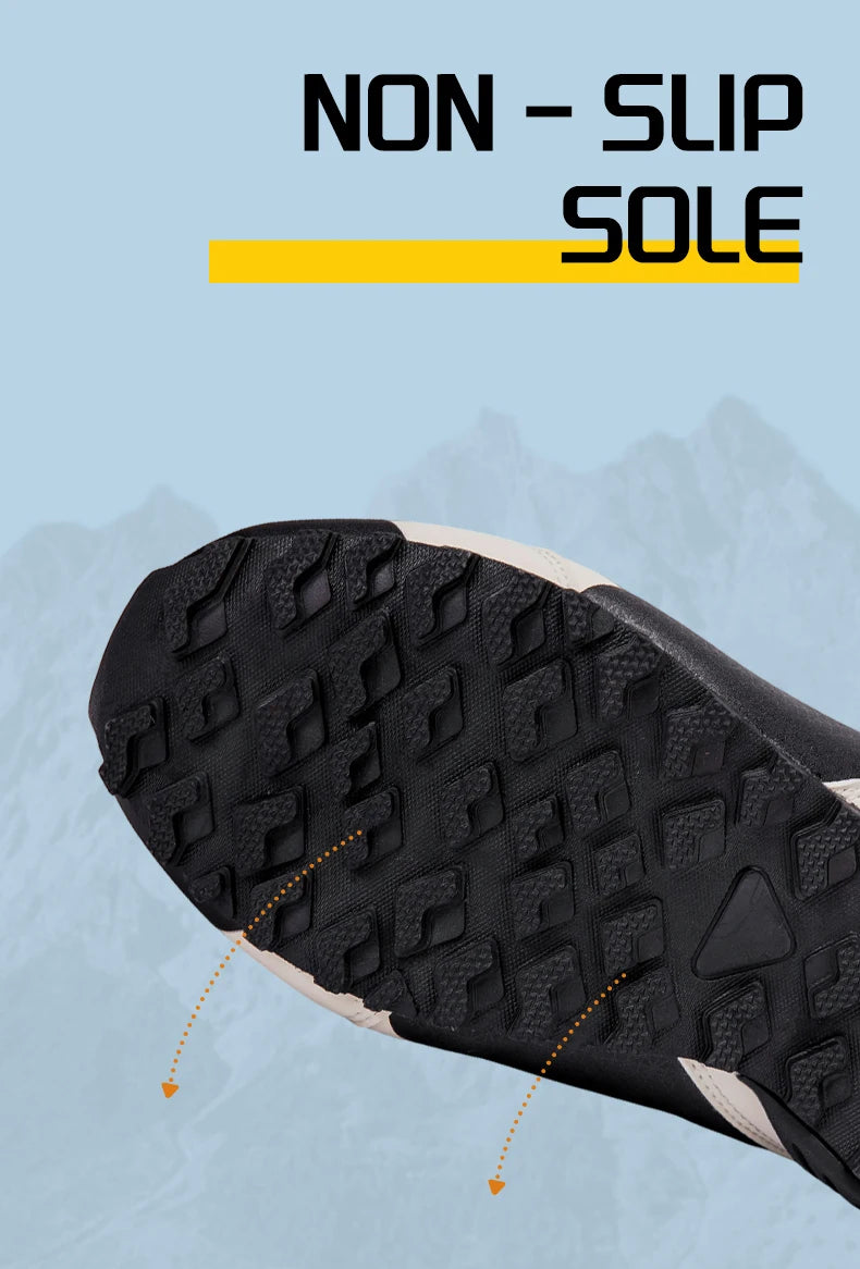 Men's Hiking Shoes Suede Leather Outdoor Shoes Wear-resistant Men Trekking Walking Hunting Tactical Sneakers