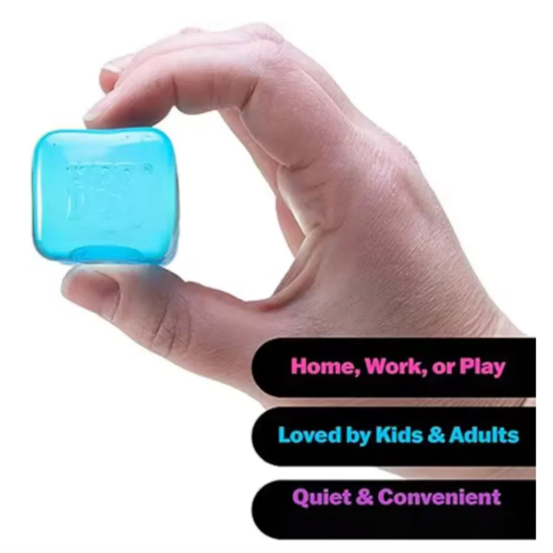 Needoh Nice Cube Sensory Stress Reliever Fidget Tool for Anxiety & Focus Desk Sensory Cube for Adults & Kids