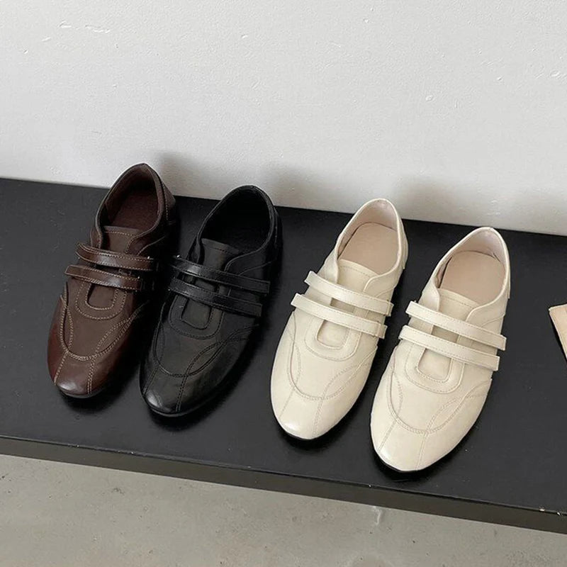 Women's Sneakers Flats Sport Shoes Fashion Loafers Shoes Casual Running Shoes Ballet Designer Walking Retro New Mujer Zapatos