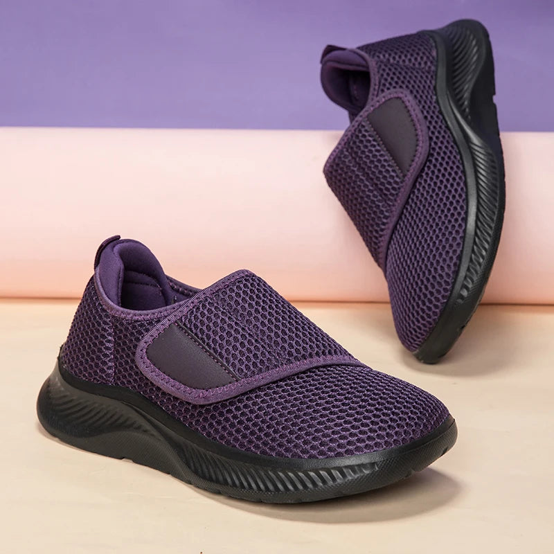 Wide Toe Box Walking Shoes Elderly Men Women Comfort Diabetic Shoes Swollen Foot Orthopedic Sneakers Thumb Eversion Pain Relif