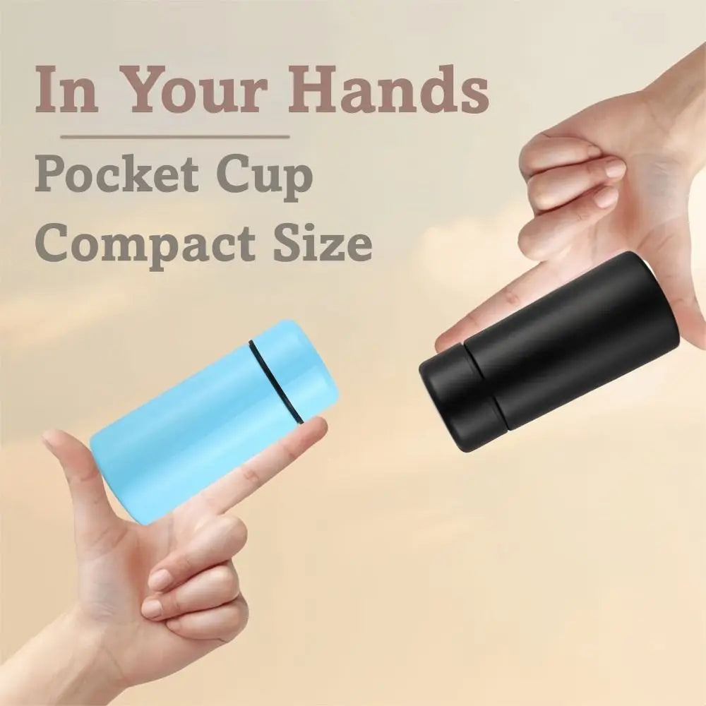 Creative Mini Thermos Cup 160ml Capacity Portable Pocket Thermos Travel Design Stainless Steel Water Cup For Coffee and Water