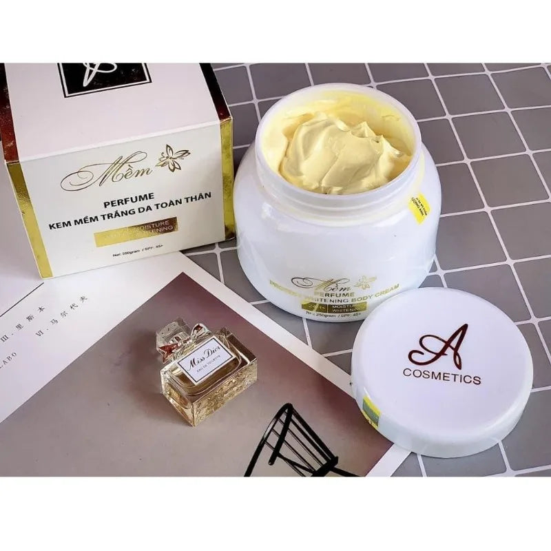 Kem trắng da body Mềm A cosmetics - Dưỡng trắng nhanh chóng,mịn màng, hương nước hoa quyến rũ bright white smooth and soft skin