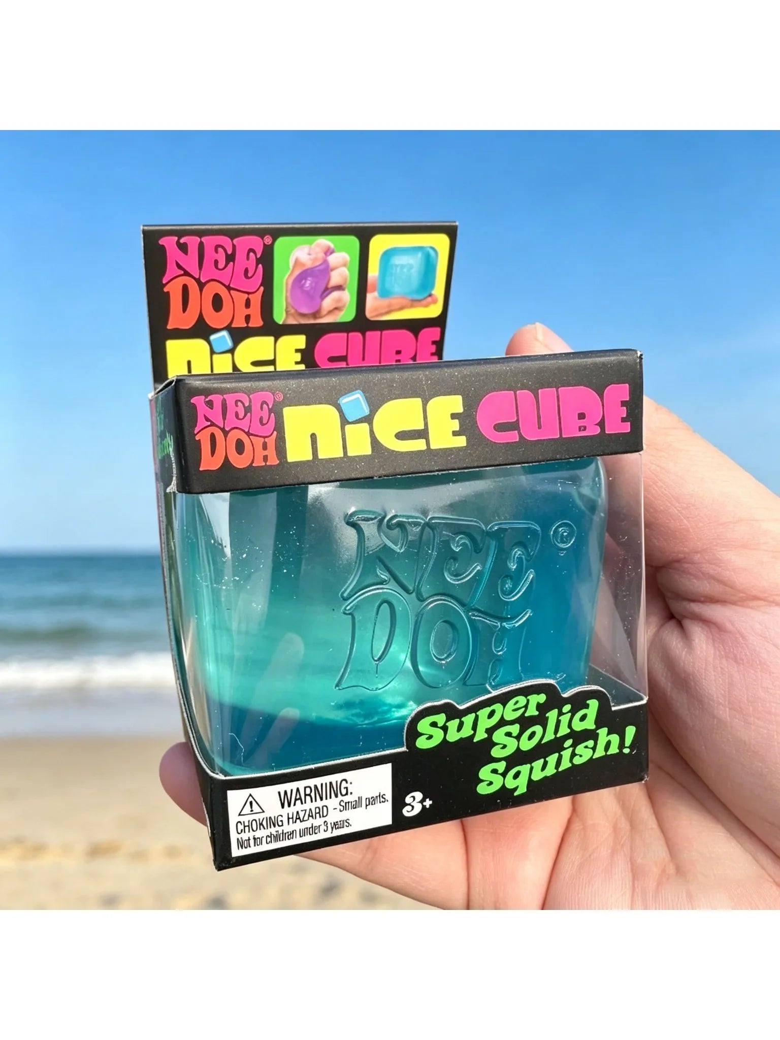 Needoh Nice Cube Fidget Sensory Cube, Stress Anxiety Relief Focus Tool Desk Toy for Adults and Kids