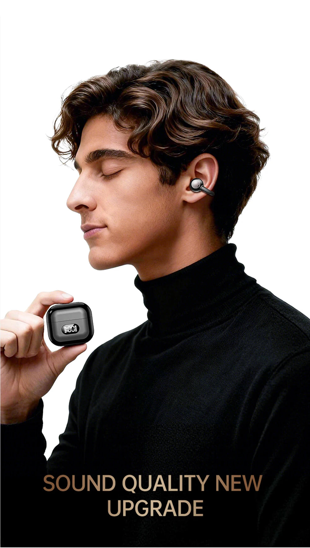 Earphone with Bluetooth 6.0 version X62 - Open-air wireless headphones for sports, commuting, low latency, high fidelity