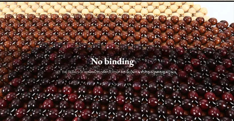 Summer  Wooden Bead Seat Cushion  Stitched by Hand  Comfortable and Breathable  Suitable for Office, Home and Car