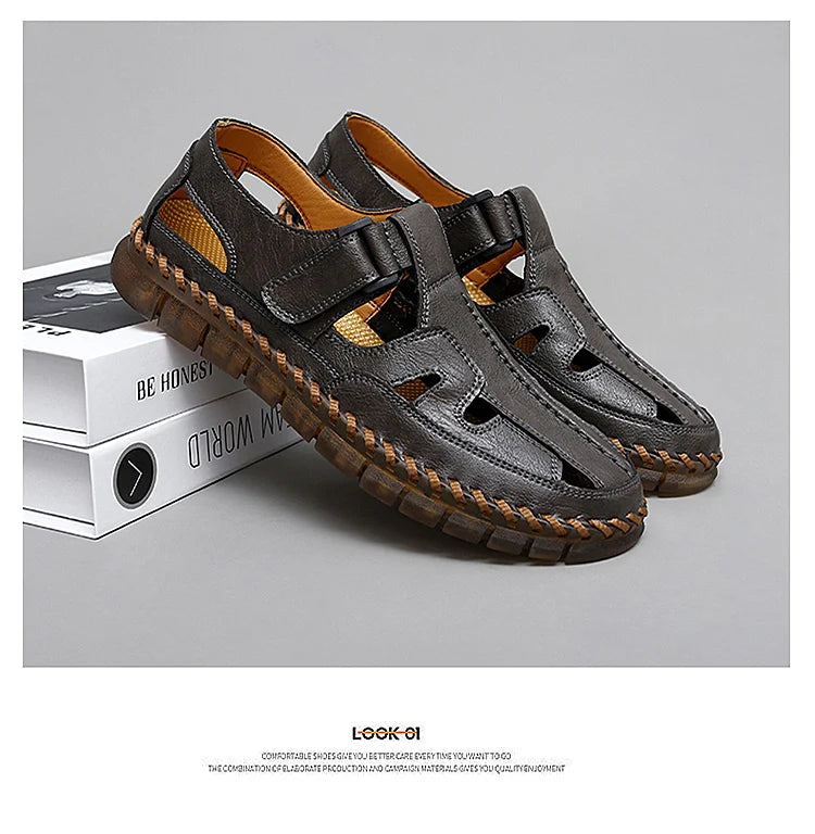 Handmade Men's Shoes Outdoor Shoe Men Casual Men Shoes Breathable Suede Leather Shoe Anti-Skid Walking Shoe Hot Sale Footwear