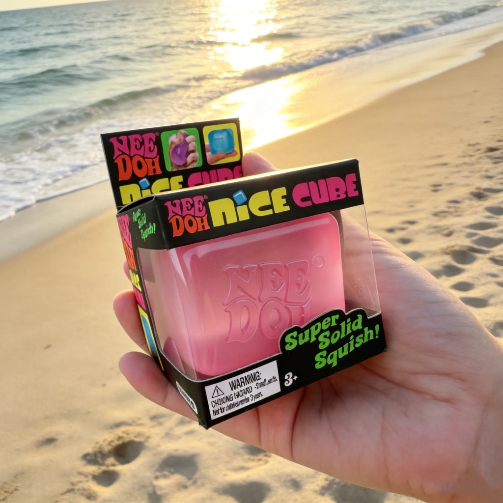 Needoh Nice Cube Fidget Focus Toy, Sensory Stress Relief Cube for Anxiety Relief Adults & Kids