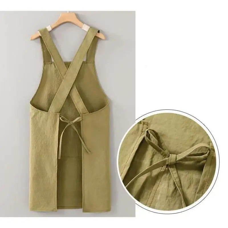 Z. Cooking Kitchen Aprons Breathable Wear Resistant Adult Waist Aprons Anti Fouling Soft Restaurant Work Clothes Home