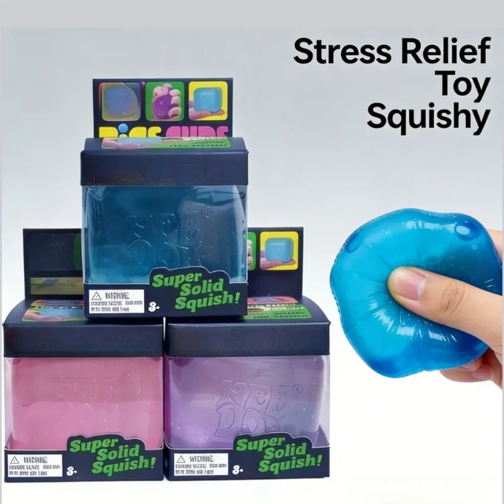 IN Stock NEW HOT Needoh Nice Cube Sensory Stress Reliever Fidget Tool for Anxiety & Focus Desk Sensory Cube for Adults & Kids