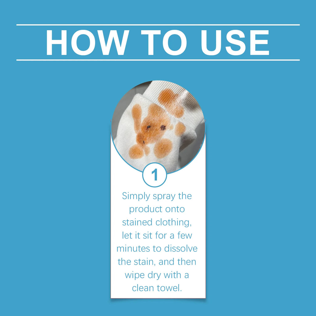 Laundry Stain Remover - Household Laundry Detergent for Stubborn Stains, Sweat Stains, Deep Cleaning of Clothes