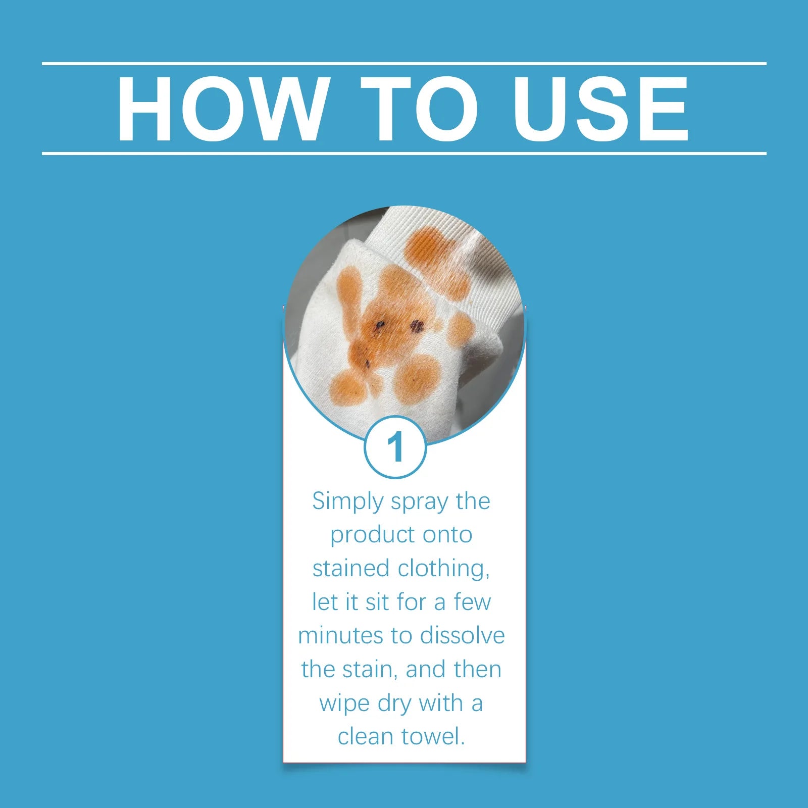 Laundry Stain Remover - Household Laundry Detergent for Stubborn Stains, Sweat Stains, Deep Cleaning of Clothes