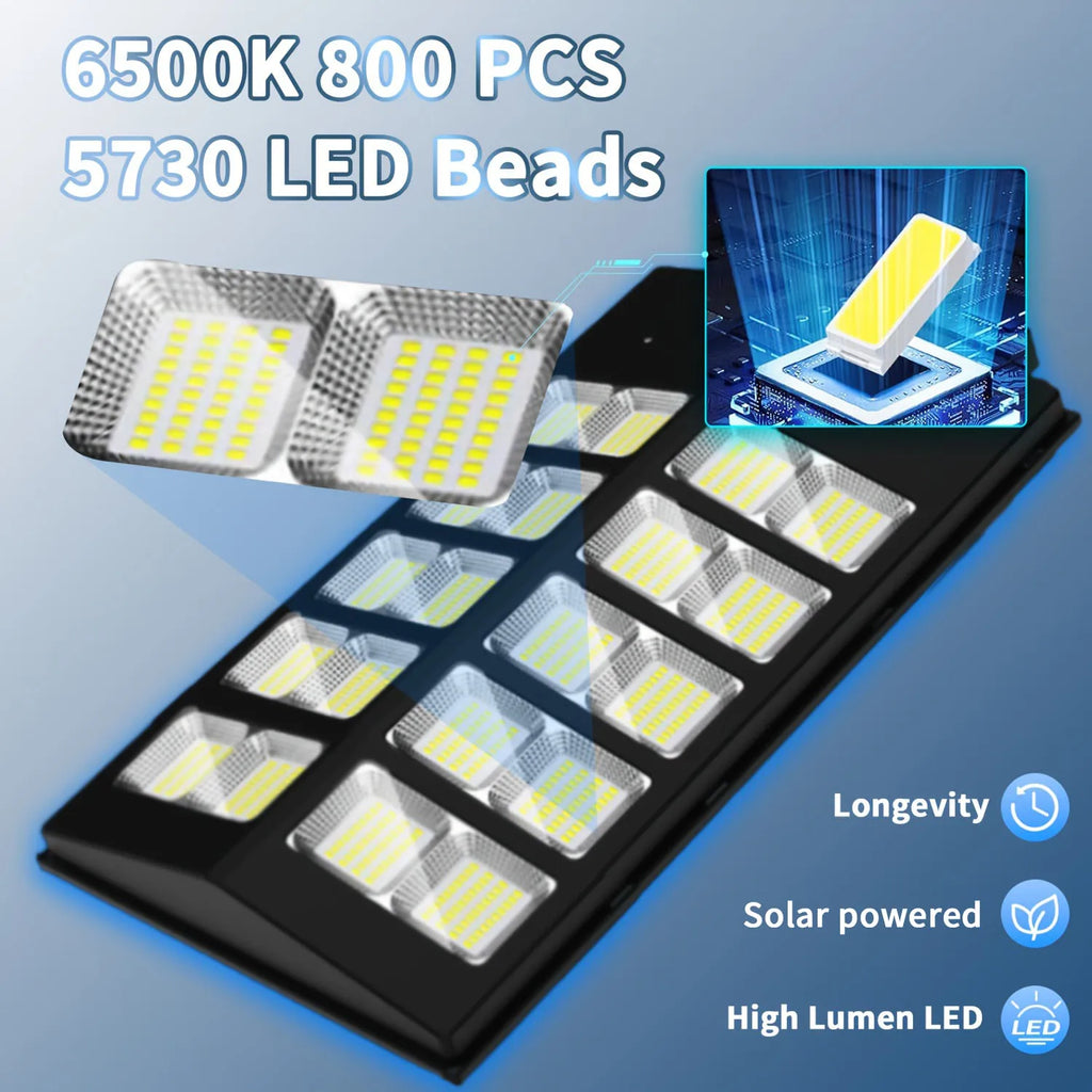 Super Bright Solar Lights for Outside, Dusk to Dawn LED Solar Street Light Motion Sensor , Solar Security Flood Lights Outdoor