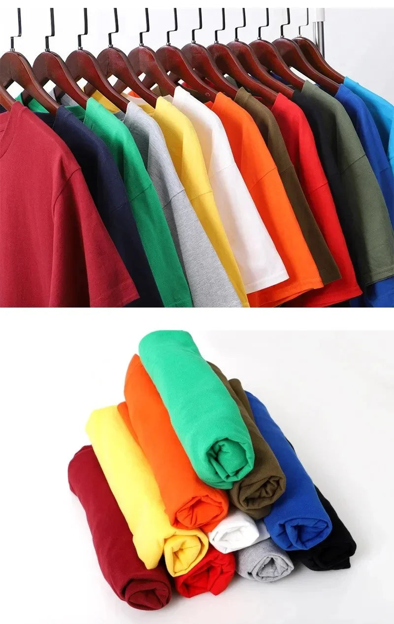 Fashionable casual men's solid color letter print pattern casual loose street fitness high quality versatile men's T-shirt