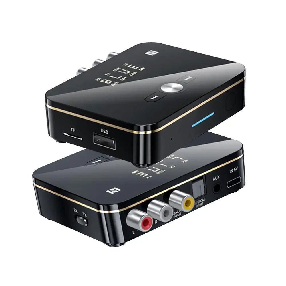 Bluetooth 5.0 Transmitter Receiver Wireless Audio Adapter for TV Home Stereo Car PC MP3 Player Portable High Quality
