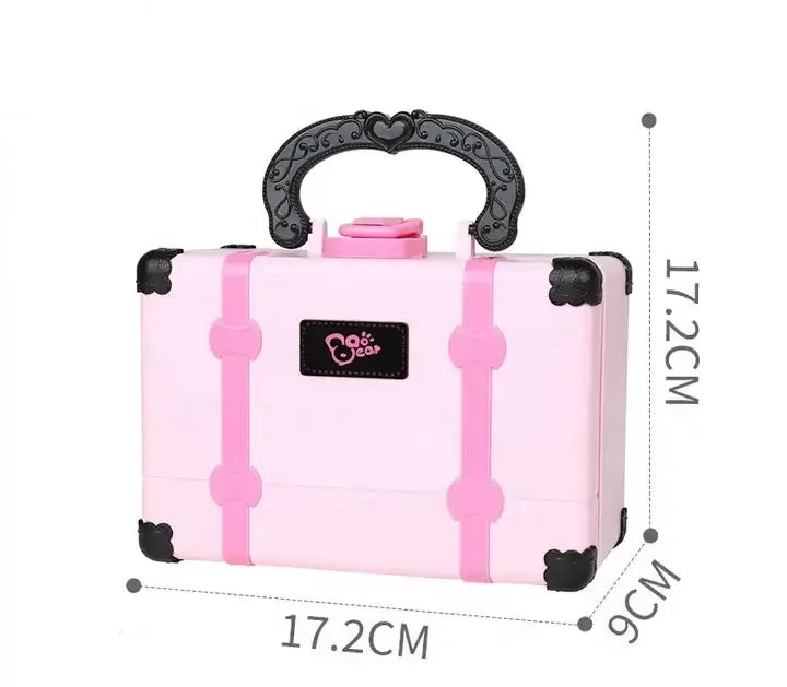 Children Makeup Cosmetics Pretend Playing Box Princess Make Up Girl Toy Play Set Lipstick Eye Shadow Safety Nontoxic Kit Toy Kid