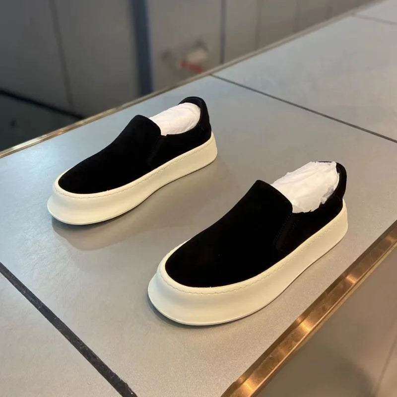 Fashion Slip on Mens Casual Shoes Outdoor Walking Footwear Breathable Lightweight Loafers Comfort Lazy Driving Shoes Board Shoes