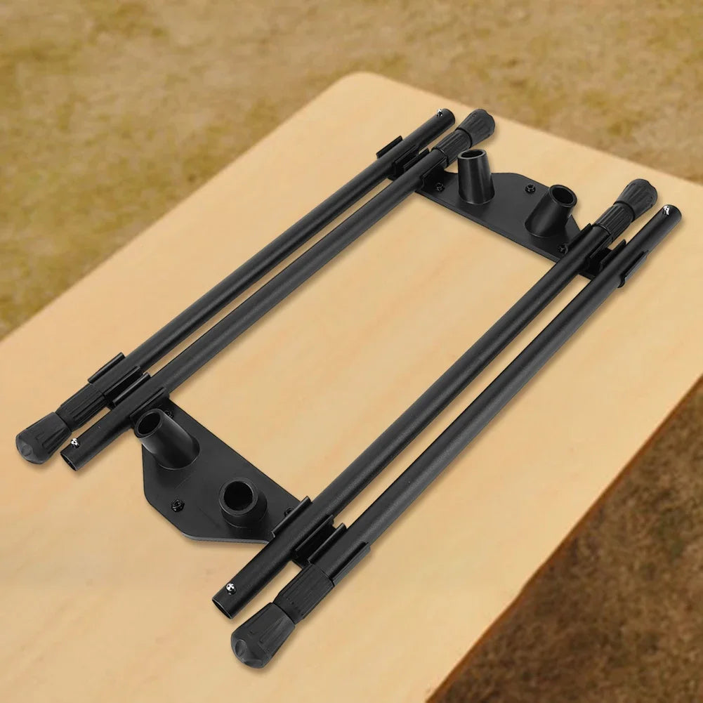 Folding Workbench Legs Metal Foldable Furniture Legs Adjustable Height Coffee Table Legs DIY Camping Equipment Outdoor Travel