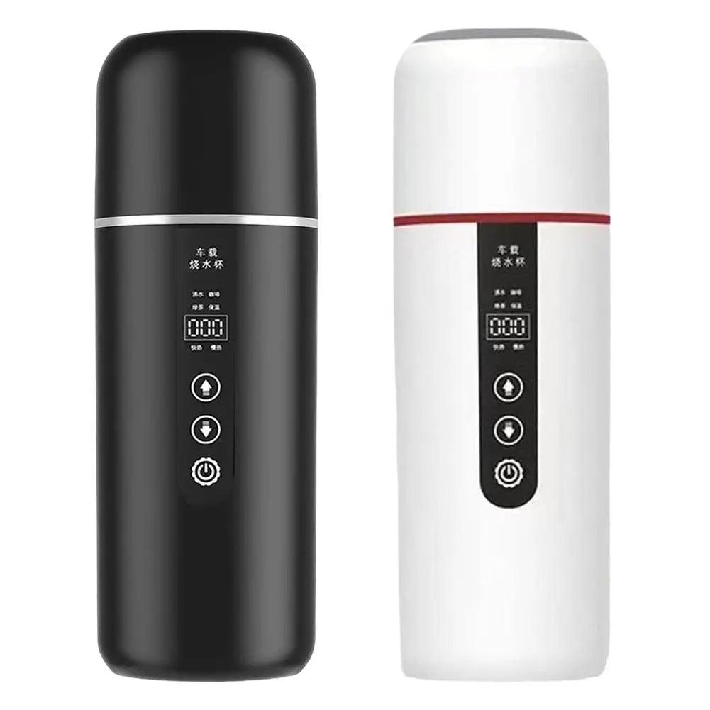 12V 24V Car Heating Cup 500Ml Electric Kettle Water Heater Boiling Mug Boiler Thermostatic Tumbler Termos Thermos Thermal Mug