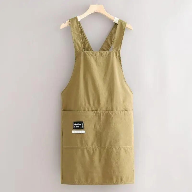 Home Cooking Aprons, Anti-Stain and Easy to Wear, Breathable Adult Kitchen and Restaurant Work Clothes