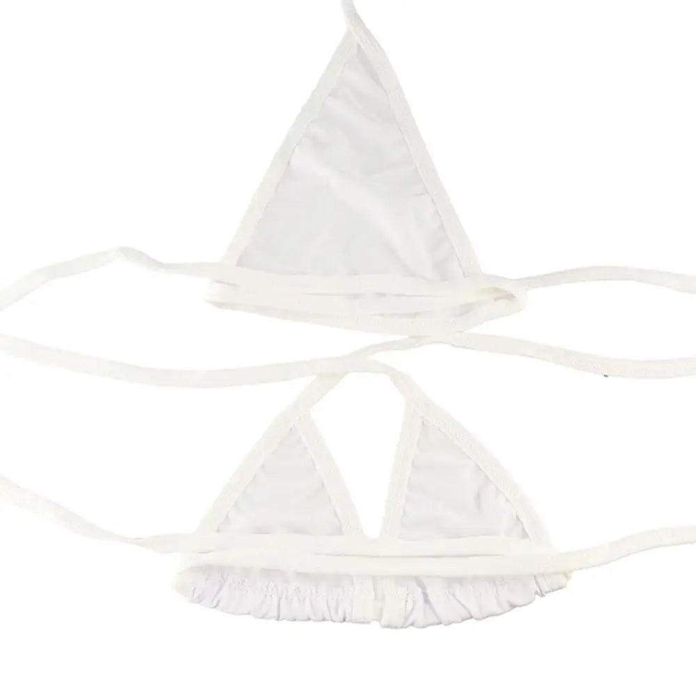Lingerie Women Bra G-String Tops Bikini Set Swimsuit Micro Swimwear