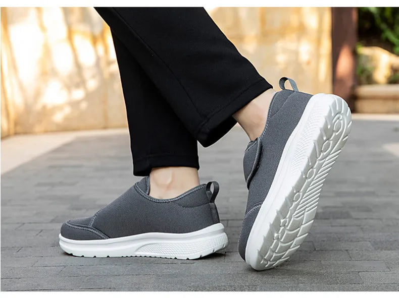 New Wide Toe Men's Barefoot Shoes Orthopedics Wide Feet Swollen Shoes Comfortable Diabetic Shoe Walking Shoes Men's Shoes