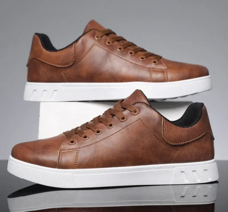 Casual Shoes Loafers British Leather Sneakers Flats Shoes Classic Men Leather Shoes Spring Summer New Trendy Designer Loafers