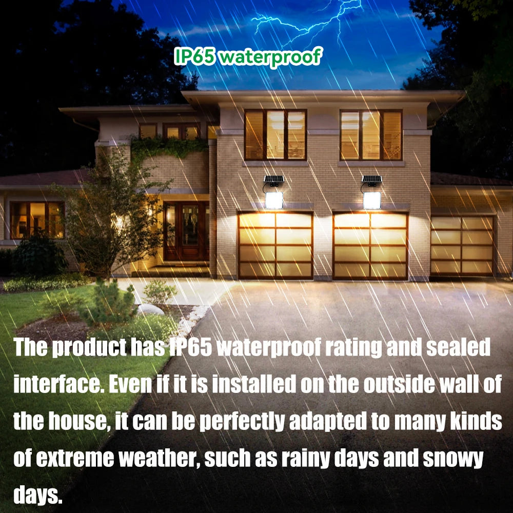 Solar Lights 126/234 LEDs Solar Security Lights Outdoor Garden Motion Sensor 3 Modes Waterproof Split Solar Flood Wall Lights
