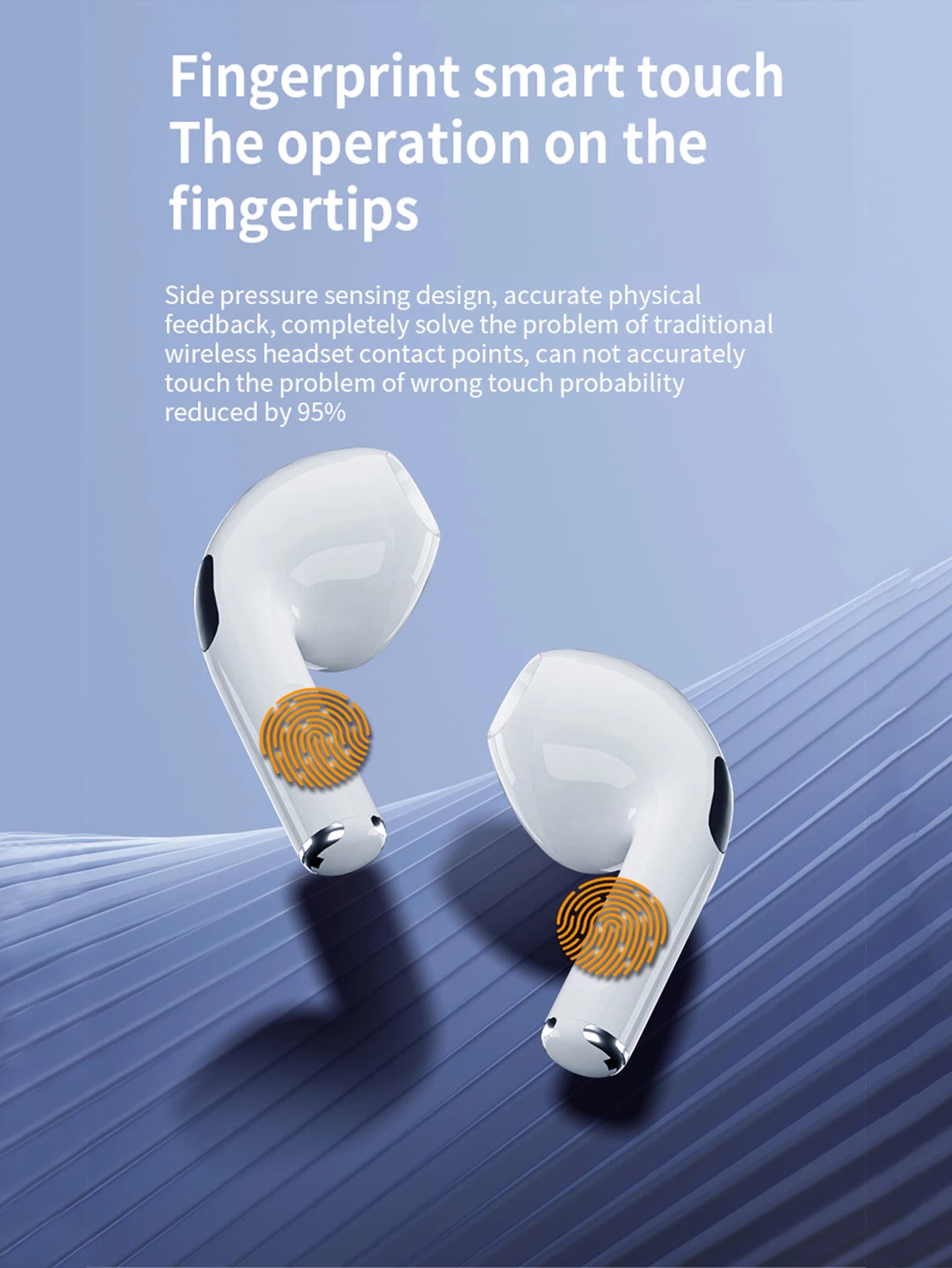 Wireless Bluetooth Earbuds with Digital Display and Touch Controls, Long Battery Life, Compatible with All Smartphones