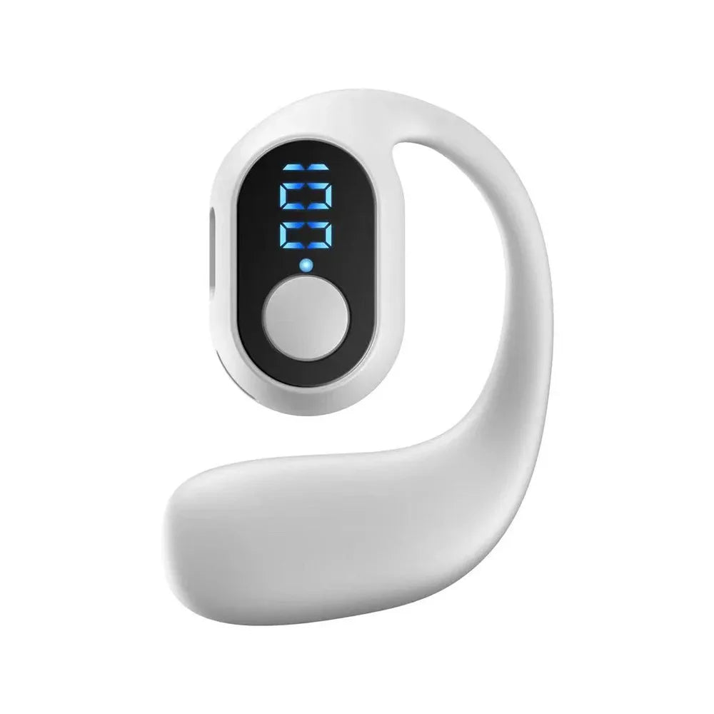 Bluetooth 5.3 Headphone Ear Hook Wireless Earphone LED Display HD Calling Mic Surround Sound Earbud HiFi Stereo Gaming Headset