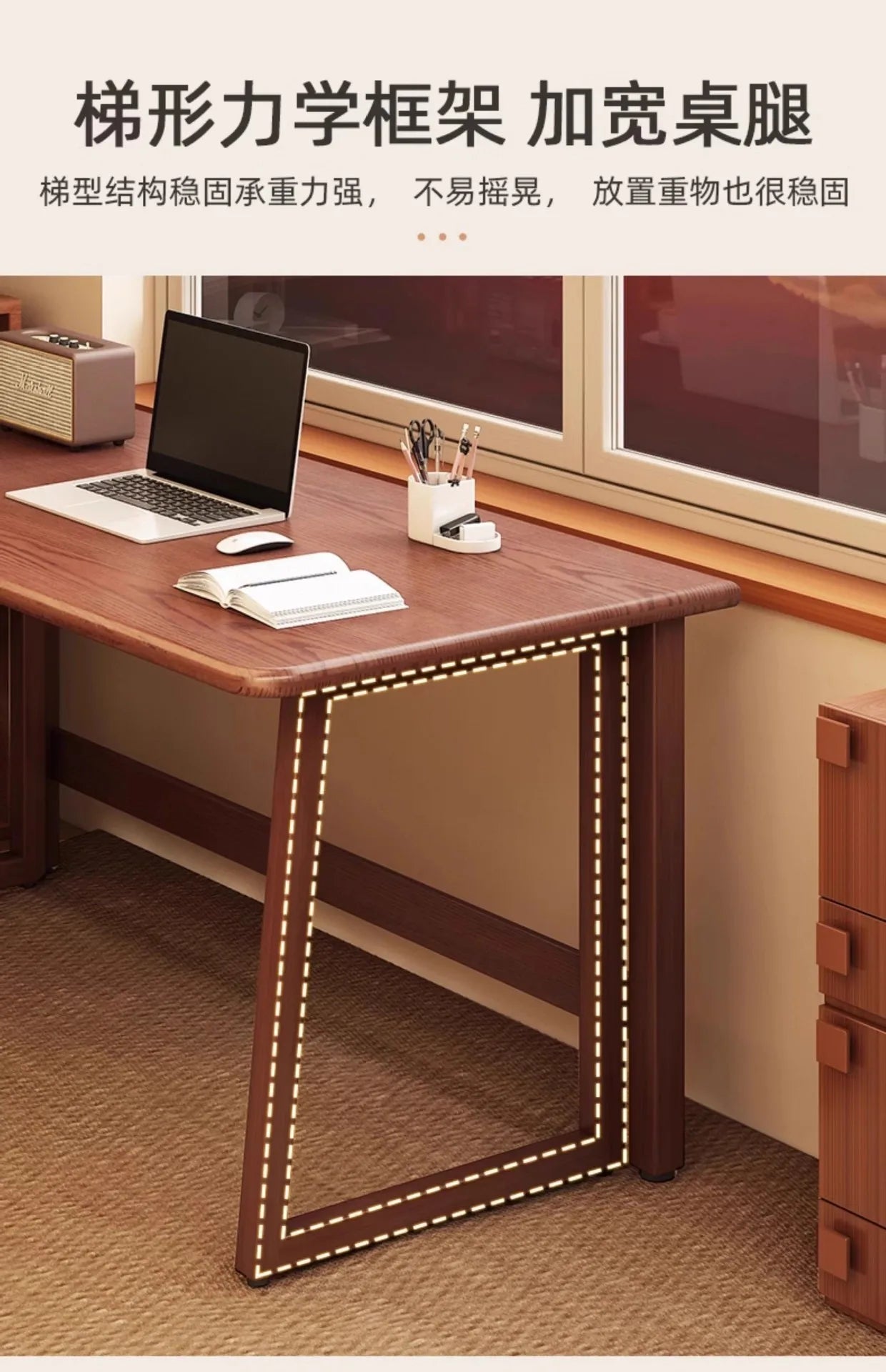 Small apartment folding desk integrated against the wall rectangular table rental room folding computer desk