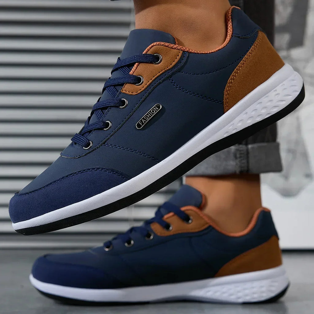 New Men Shoes Spring Autumn Waterproof Walking Sneakers Leisure Male Leather Sports Shoes Non-Slip Footwear Tennis for Men