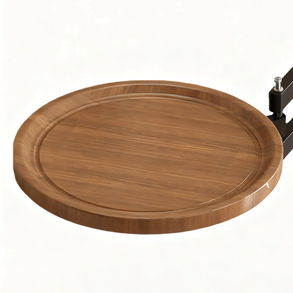 Folding Wall Table For Bed Retractable Wall-Mounted Desk Small Round Desk Wall Mounted tray Rotatable Bedside Storage Holder