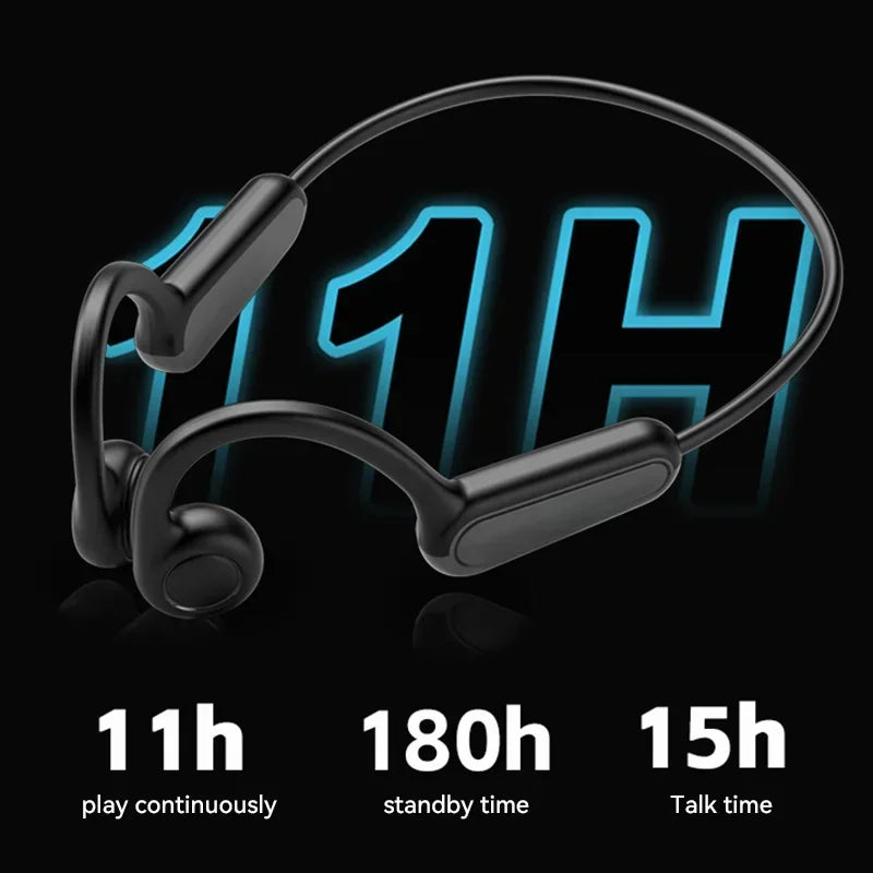 Bluetooth 5.3 Bone Conduction Earphones Sports Wireless Headphones Ear Hook Waterproof Headset For Driving Running New Design
