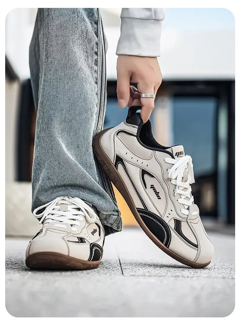 Shoes Man 2026 Trend Casual Sneakers Comfortable Lace Up Flats Tennis Shoe Breathable Walking Jogging Shoe