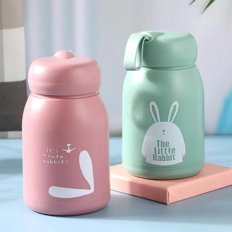 Mini 320ml Cute Thermos Bottle Portable Thermal Mug Stainless Steel Insulation Cup Vacuum Flasks Water Bottle For Girls Kid