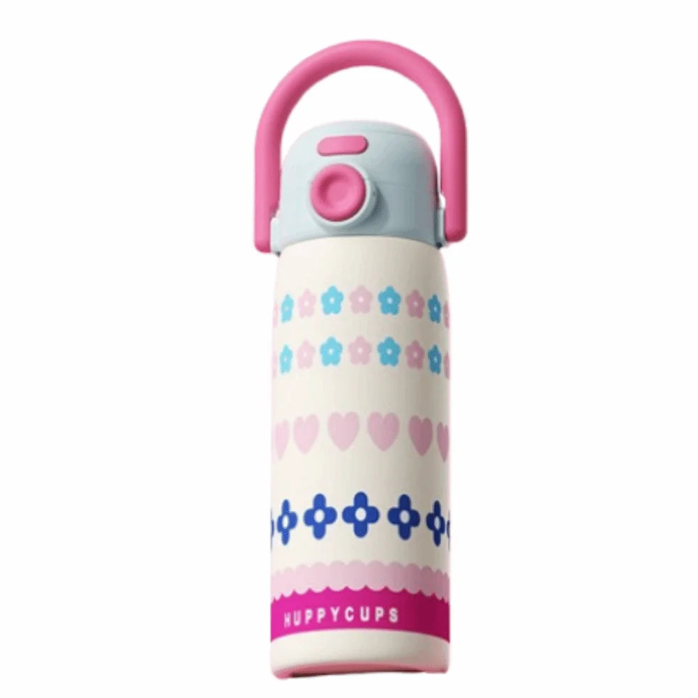 Reusable Creative Thermal Water Bottle 500ML Portable Thermal Cup Leak-proof Straw Design Drinking Straw Cup Kitchen Supplies