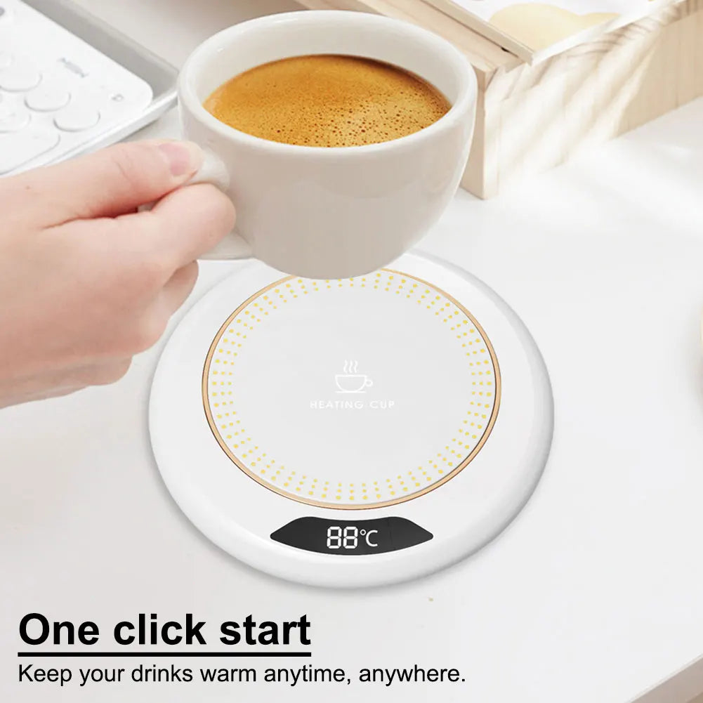 New USB Cup Warmer Coffee Mug Heating Coaster 3 Temperature Setting Thermostatic Hot Plate Milk Tea Water Heating Pad Cup Heater
