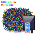 10M-100M Solar Outdoor Lights Waterproof Fairy Light String Waterproof Christmas Lights Garland Party New Year Wedding Decoratio