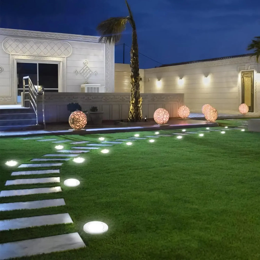 Solar Ground Lights, Waterproof 16LED Solar Light Outdoor Garden,  Landscape Lights for Pathway, Yard, Lawn, Pool, Step, Walkway